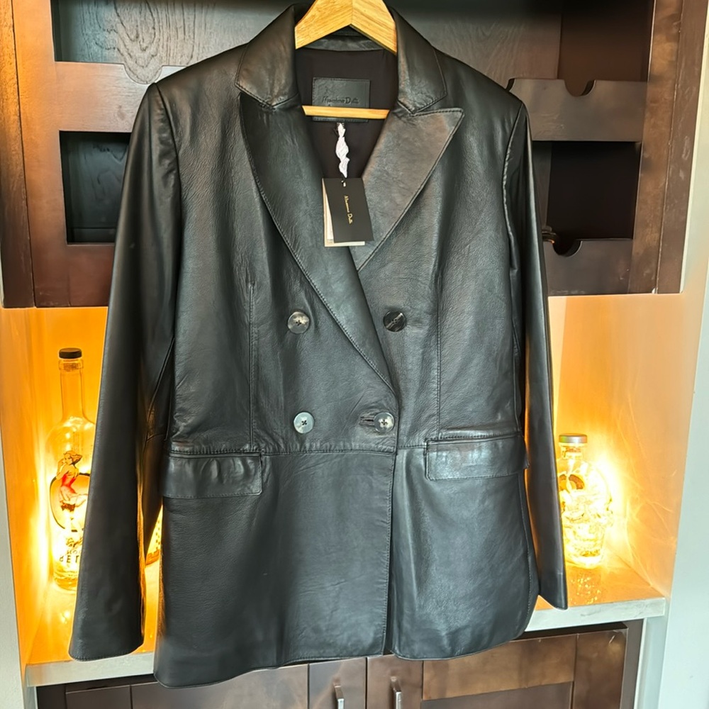 MASSIMO DUTTI Leather Jacket
